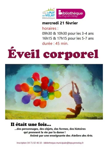 Atelier éveil corporel pour enfants