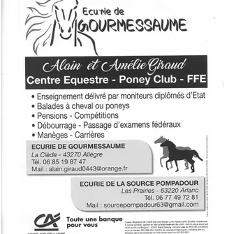 Cours et initation à l’Equitation – Écurie de Gourmessaume Alain Giraud