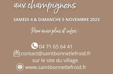 Foire des champignons -L’Automnal gourmand