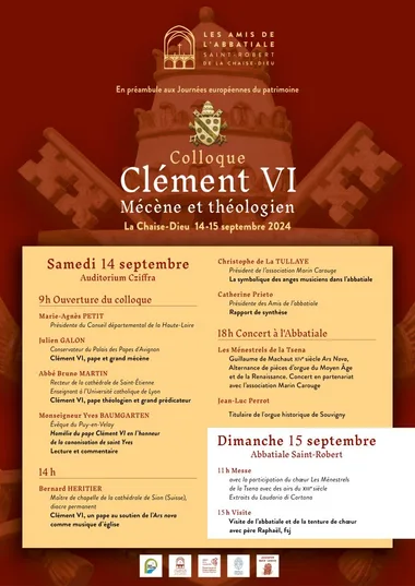 Colloque Clément VI : mécène et théologien