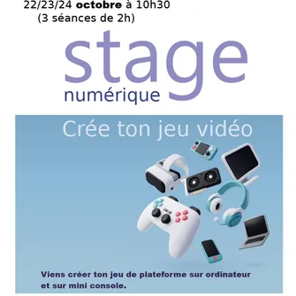 Bibliothèque du Puy : stage numérique “crée ton jeu vidéo”