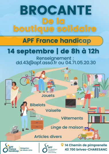 Brocante de la boutique solidaire