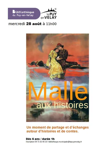 Bibliothèque du Puy-en-Velay : Malle aux histoires