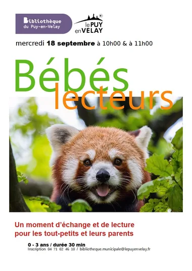 Bibliothèque du Puy : “Bébés lecteurs”