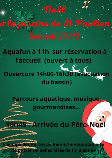 Noël à la piscine