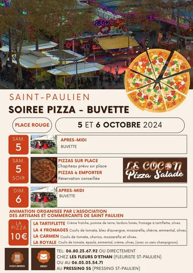 Soirée Pizza – Buvette