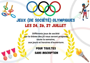Animation-Jeux (de société) olympiques – La Cité des jeux