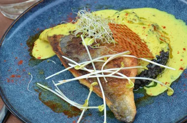 Market fish, garnish and sauce of the moment