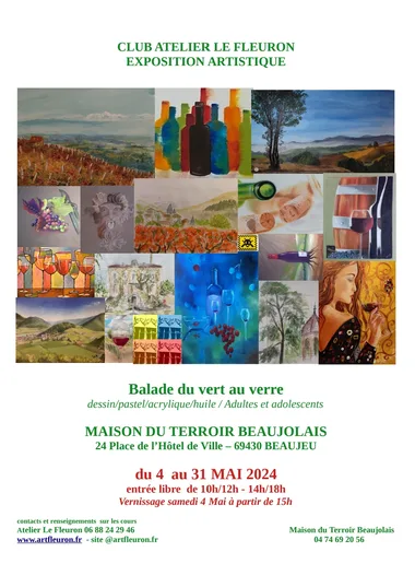 Exposition Atelier le Fleuron Maison du terroir beaujolais