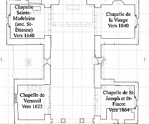 Charnay Plan de l'église