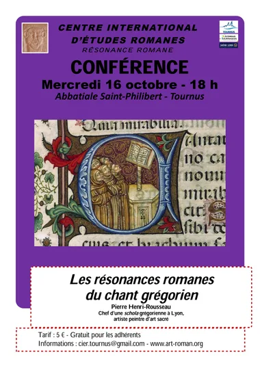 Conférence : Les résonances romanes du chant grégorien