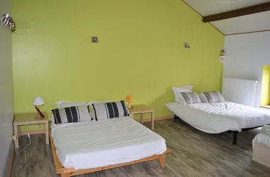 Group accommodation with swimming pool