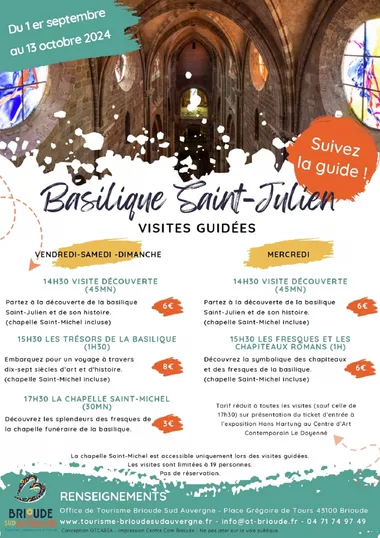 Visites guidées pour les individuels de la Basilique Saint Julien