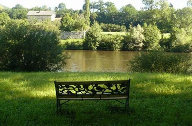 Jardin, vue sur la Loire