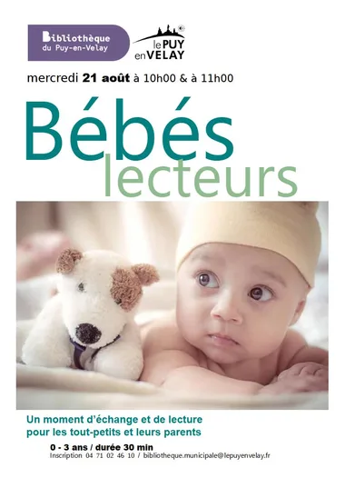 Bibliothèque du Puy : “Bébés lecteurs”