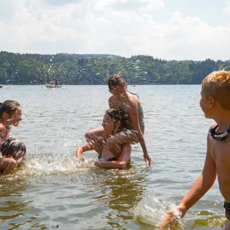 Baignade surveillée au Lac de Lavalette