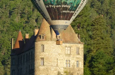 Hot air balloon in Velay