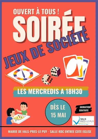 Soirée jeux de société