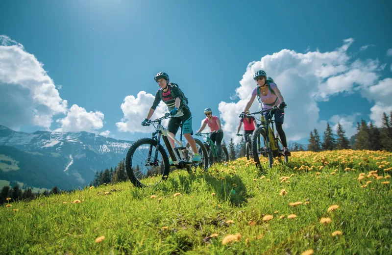 Rando VTT électrique Face au  Mont Blanc