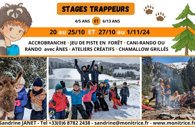 Stage Trappeurs 4-13 ans Toussaint