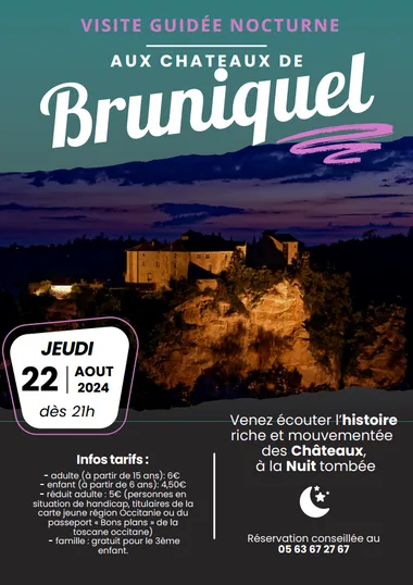 Visite guidée nocturne des Châteaux de Bruniquel