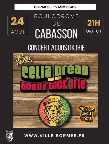 Concert Celia Dread and the Acoustick Irie