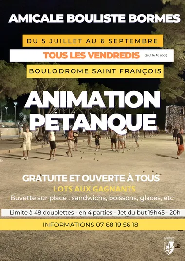 Animation pétanque