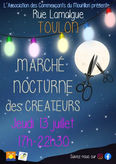 Marché nocturne des Créateurs au Mourillon