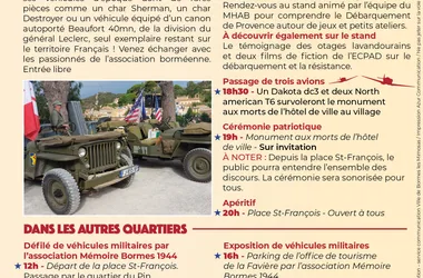 80 ème anniversaire du débarquement – Libération de Bormes