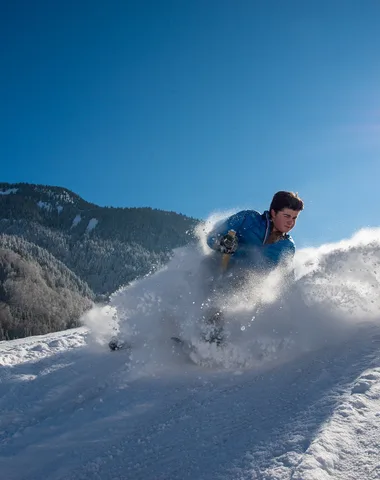 Piste de luge au Reposoir