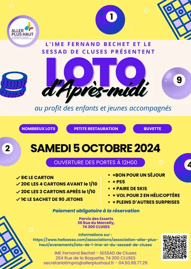 Loto de l’iME et SESSAD de Cluses