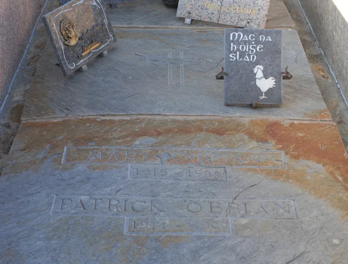 TOMBE DE PATRICK O’ BRIAN