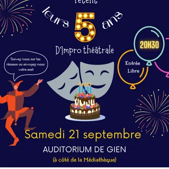 Spectacle d’improvisation des Emotifs et Fête des 5 ans de l’association