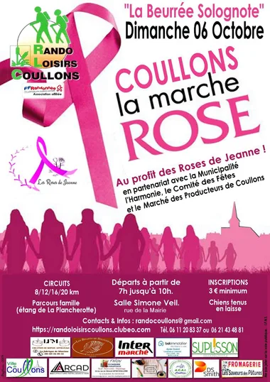 Randonnée “La Beurée Solognote” au profit des Roses de Jeanne