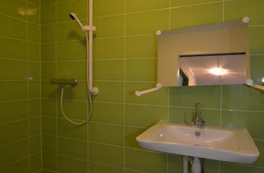 Gîte Castel gîte- Green bathroom