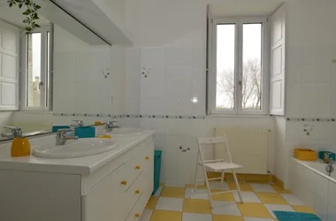 Salle de bain- Gîte Bouillon de fougères