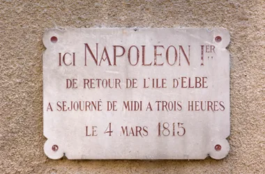 Napoleon plate in Digne