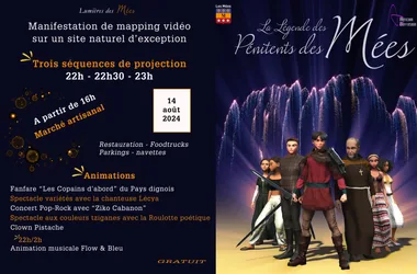 Mapping Vidéo “la légende des Pénitents” et Marché Nocturne