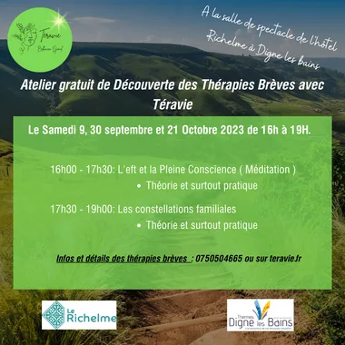 Atelier de découverte des Thérapies brèves