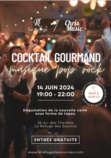 Cocktail gourmand & musique pop rock