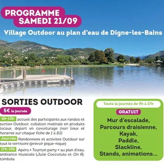 Festival de l’Outdoor 2024 : Village Outdoor au Plan d’eau