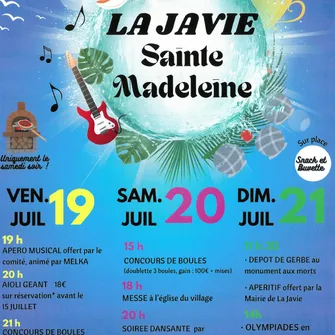 Fête Sainte Madeleine à La Javie