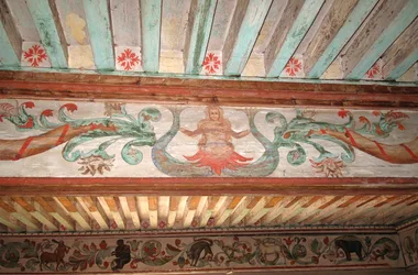 Plafond peint XVIIe siècle