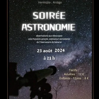 Soirée astronomie