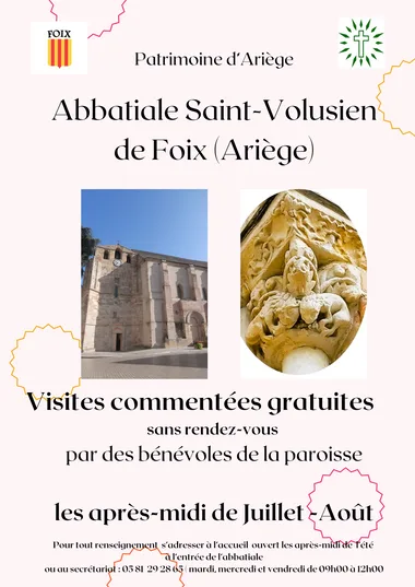 Visites commentées gratuites de l’Abbatiale Saint-Volusien