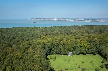 Panorama of the Breuil woods and the sea
