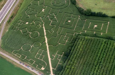 AERIAL VIEW LABYRINTHS NORMANDY