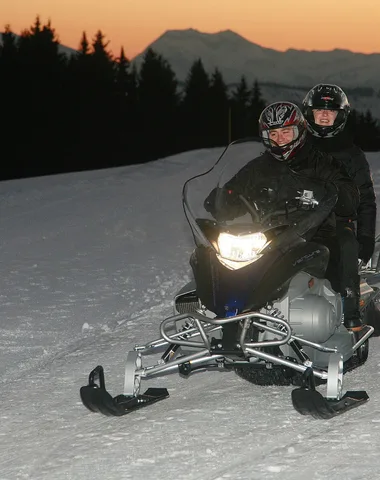 Guided snowmobile tours