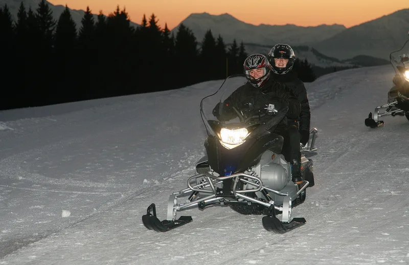 Guided snowmobile tours