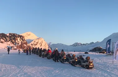 Guided snowmobile tours